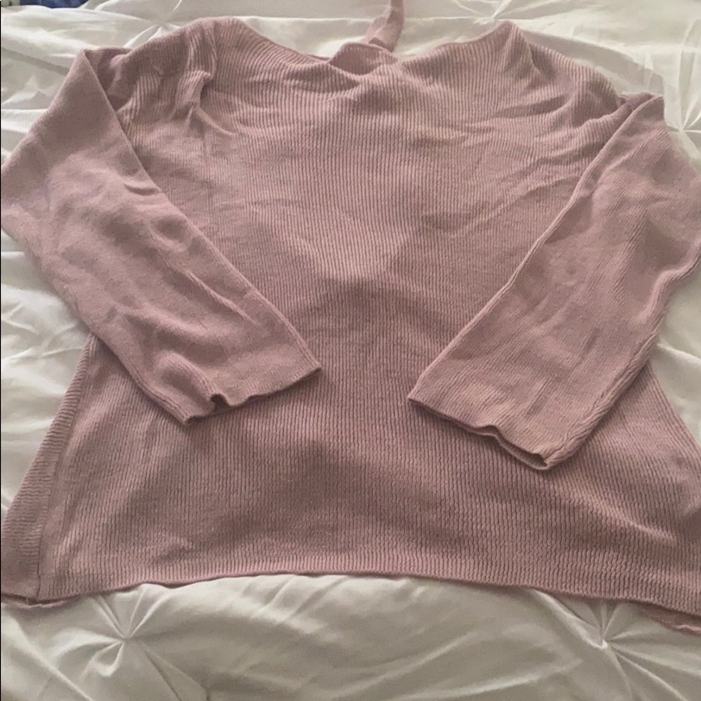 Open back sweater